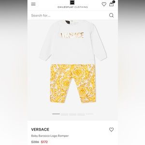 Versace romper new with tags
